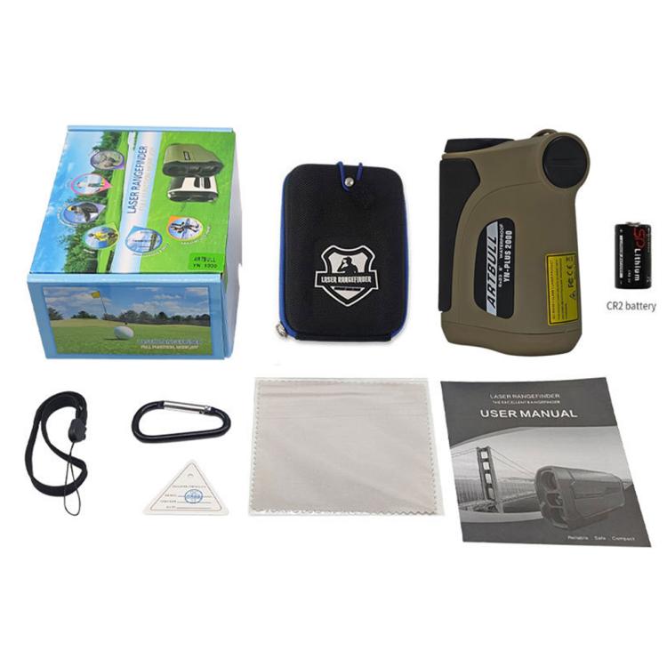 Telemetro laser da esterno ARTBULL YN-2000 con portata massima di 2000 m, multifunzione, per la misurazione di altitudine e angolo, ideale per il golf., YN-2000
