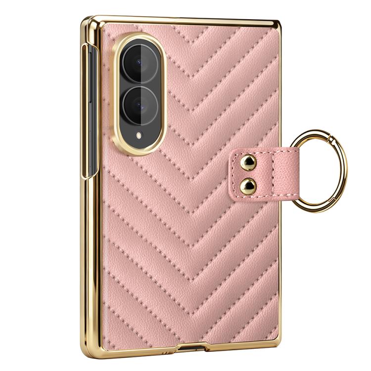 Custodia per telefono in pelle con anello in metallo serie Dream di VIETAO, For Galaxy Z Fold8 5G, For Galaxy Z Fold8 Ultra 5G