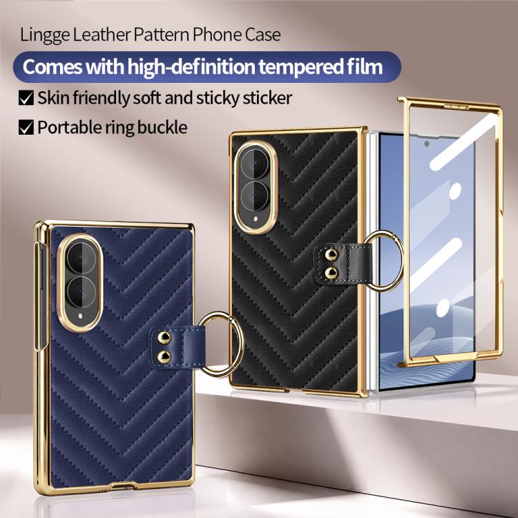 Custodia per telefono in pelle con anello in metallo serie Dream di VIETAO, For Galaxy Z Fold8 5G, For Galaxy Z Fold8 Ultra 5G