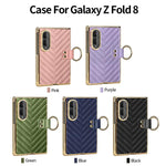 Custodia per telefono in pelle con anello in metallo serie Dream di VIETAO, For Galaxy Z Fold8 5G, For Galaxy Z Fold8 Ultra 5G