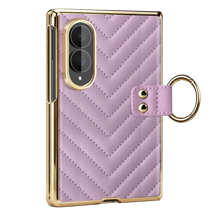 Custodia per telefono in pelle con anello in metallo serie Dream di VIETAO, For Galaxy Z Fold8 5G, For Galaxy Z Fold8 Ultra 5G