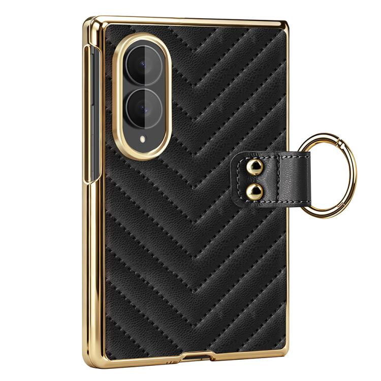Custodia per telefono in pelle con anello in metallo serie Dream di VIETAO, For Galaxy Z Fold8 5G, For Galaxy Z Fold8 Ultra 5G