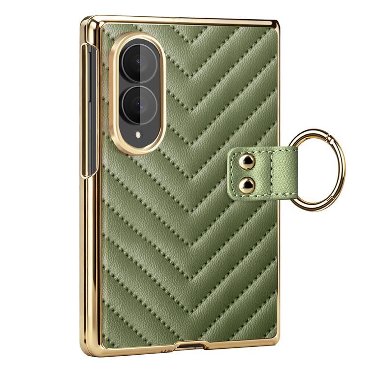 Custodia per telefono in pelle con anello in metallo serie Dream di VIETAO, For Galaxy Z Fold8 5G, For Galaxy Z Fold8 Ultra 5G