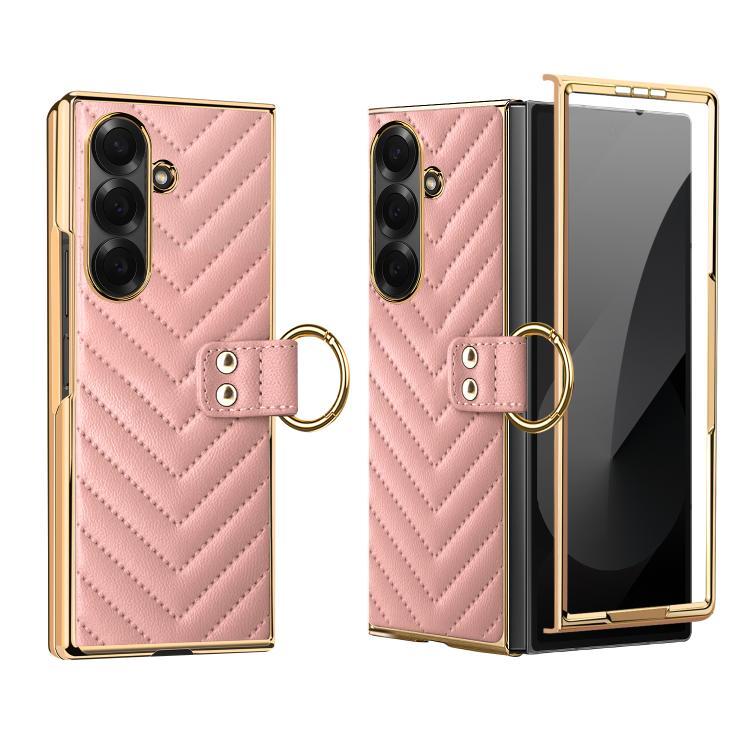 Custodia per telefono in pelle con anello in metallo serie Dream di VIETAO, For Galaxy Z Fold8 5G, For Galaxy Z Fold8 Ultra 5G