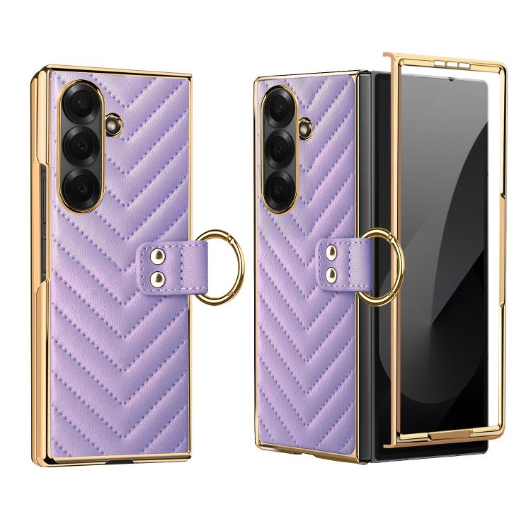 Custodia per telefono in pelle con anello in metallo serie Dream di VIETAO, For Galaxy Z Fold8 5G, For Galaxy Z Fold8 Ultra 5G