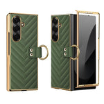 Custodia per telefono in pelle con anello in metallo serie Dream di VIETAO, For Galaxy Z Fold8 5G, For Galaxy Z Fold8 Ultra 5G