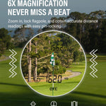 ARTBULL EV-GR1000 Telemetro laser 6X 1000m per golf e caccia con funzione di misurazione della pendenza, blocco bandierina e velocità., EV-GR1000