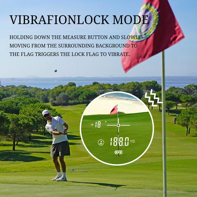 Telemetro laser vibrante per golf ARTBULL AR-650 con magnete, 650m, 1000m