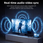 Cavo di mirroring dello schermo in silicone DOONJIEY DJSLHD16K da HDTV 16K 60Hz a HDTV UHD, 1m, 2m