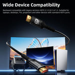 Cavo di mirroring dello schermo in silicone DOONJIEY DJSLHD16K da HDTV 16K 60Hz a HDTV UHD, 1m, 2m
