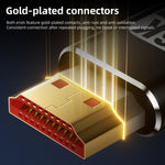 Cavo di mirroring dello schermo in silicone DOONJIEY DJSLHD16K da HDTV 16K 60Hz a HDTV UHD, 1m, 2m