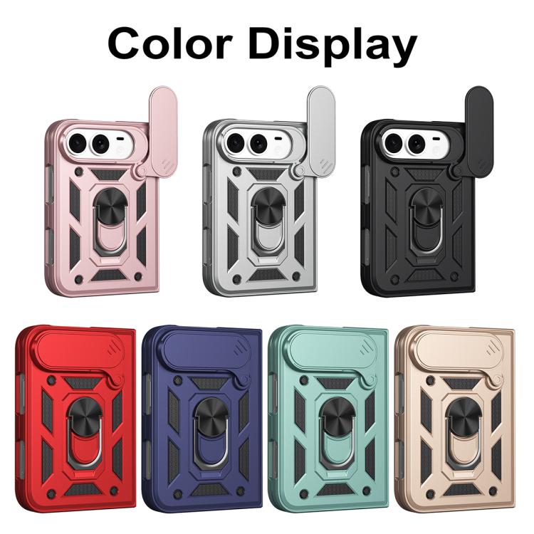 Cover scorrevole per fotocamera, custodia per telefono in TPU+PC, For iPhone Fold
