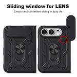Cover scorrevole per fotocamera, custodia per telefono in TPU+PC, For iPhone Fold