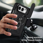 Cover scorrevole per fotocamera, custodia per telefono in TPU+PC, For iPhone Fold