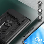 Cover scorrevole per fotocamera, custodia per telefono in TPU+PC, For iPhone Fold