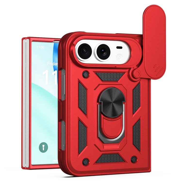 Cover scorrevole per fotocamera, custodia per telefono in TPU+PC, For iPhone Fold