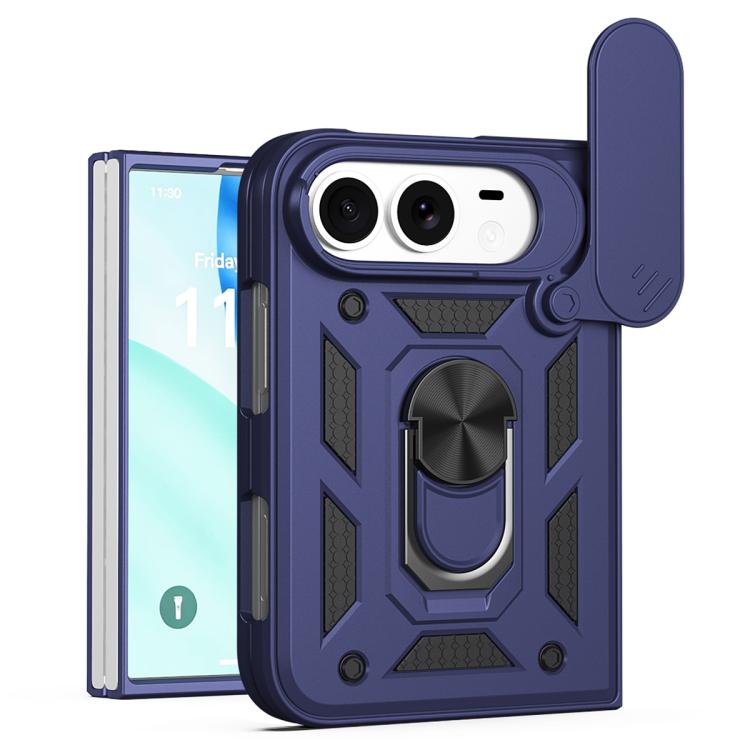 Cover scorrevole per fotocamera, custodia per telefono in TPU+PC, For iPhone Fold