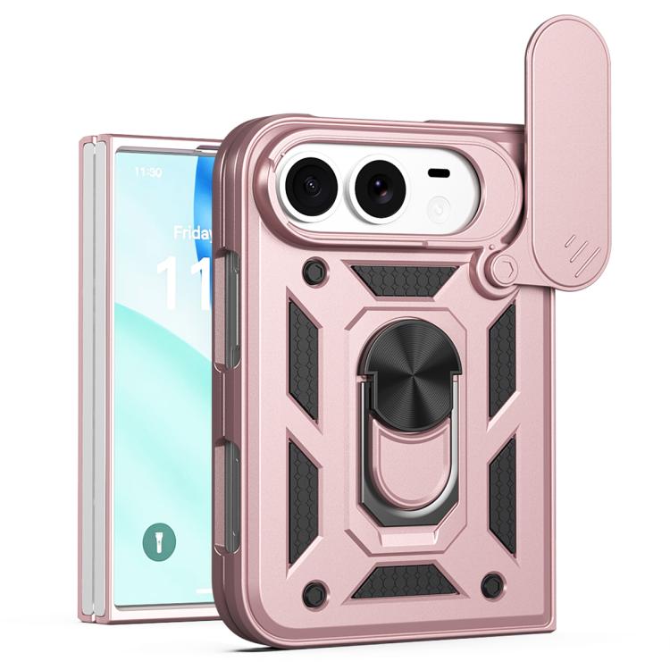 Cover scorrevole per fotocamera, custodia per telefono in TPU+PC, For iPhone Fold