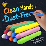 Gessetti idrosolubili senza polvere, gessetti colorati per disegno e graffiti, 12 PCS/Set Unwrapped, 24 PCS/Set Unwrapped, 36 PCS/Set Unwrapped, 48 PCS/Set Unwrapped, Colorful 20 PCS/Set Unwrapped, White 20 PCS/Set Unwrapped                            ...