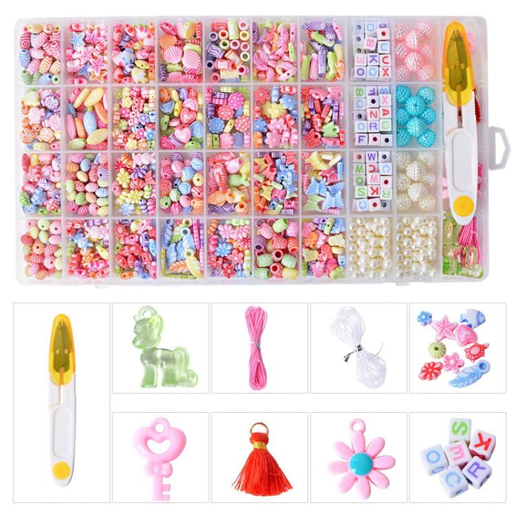 Kit per braccialetti fai da te con 36 griglie di perline, Minimalist Accessories, Multiple Accessories