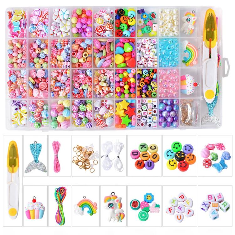 Kit per braccialetti fai da te con 36 griglie di perline, Minimalist Accessories, Multiple Accessories