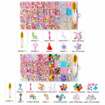 Kit per braccialetti fai da te con 36 griglie di perline, Minimalist Accessories, Multiple Accessories