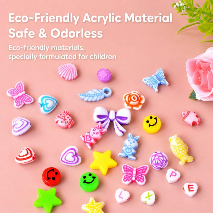 Kit per braccialetti fai da te con 36 griglie di perline, Minimalist Accessories, Multiple Accessories