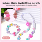 Kit per braccialetti fai da te per bambini a doppio strato con 24 griglie e perline, 24-grid Double-layer
