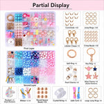 Kit per braccialetti fai da te per bambini a doppio strato con 24 griglie e perline, 24-grid Double-layer