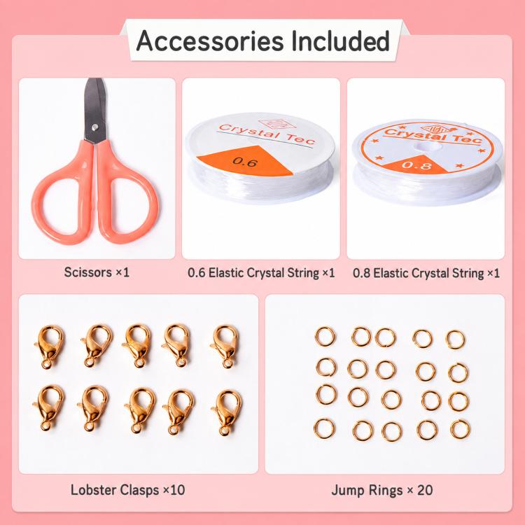 Kit per braccialetti fai-da-te con 28 griglie di perline per l'allenamento dell'ambliopia, 28-grid