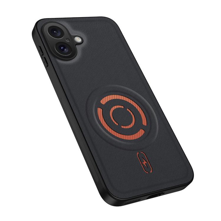 Custodia per telefono WANLONFENG Tech Fabric Texture Magnetic Hybrid PC TPU Hybrid, For iPhone 17e / 16e, For iPhone 16 Pro Max, For iPhone 16 Pro, For iPhone 16