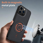 Custodia per telefono WANLONFENG Tech Fabric Texture Magnetic Hybrid PC TPU Hybrid, For iPhone 15 Pro Max, For iPhone 15 Pro, For iPhone 15