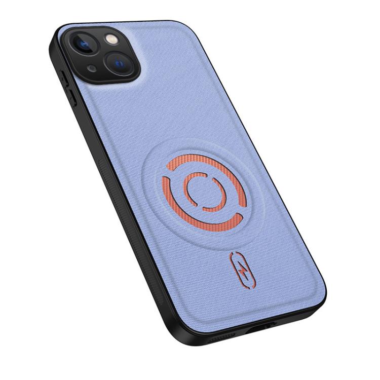Custodia per telefono WANLONFENG Tech Fabric Texture Magnetic Hybrid PC TPU Hybrid, For iPhone 15 Pro Max, For iPhone 15 Pro, For iPhone 15