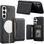 Custodia magnetica per telefono con porta carte RFID serie LC.IMEEKE L7., For Galaxy S22 5G, For Galaxy S21 FE 5G