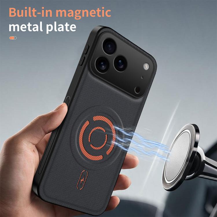 WANLONFENG Tech Custodia per telefono magnetica con texture in tessuto e 2 pellicole protettive per lo schermo incluse., For iPhone 17 Pro Max, For iPhone 17 Pro, For iPhone 17, For iPhone Air