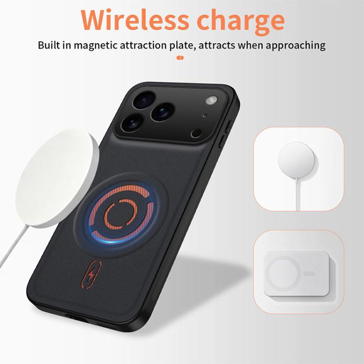 WANLONFENG Tech Custodia per telefono magnetica con texture in tessuto e 2 pellicole protettive per lo schermo incluse., For iPhone 17 Pro Max, For iPhone 17 Pro, For iPhone 17, For iPhone Air