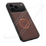 WANLONFENG Tech Custodia per telefono magnetica con texture in tessuto e 2 pellicole protettive per lo schermo incluse., For iPhone 17 Pro Max, For iPhone 17 Pro, For iPhone 17, For iPhone Air