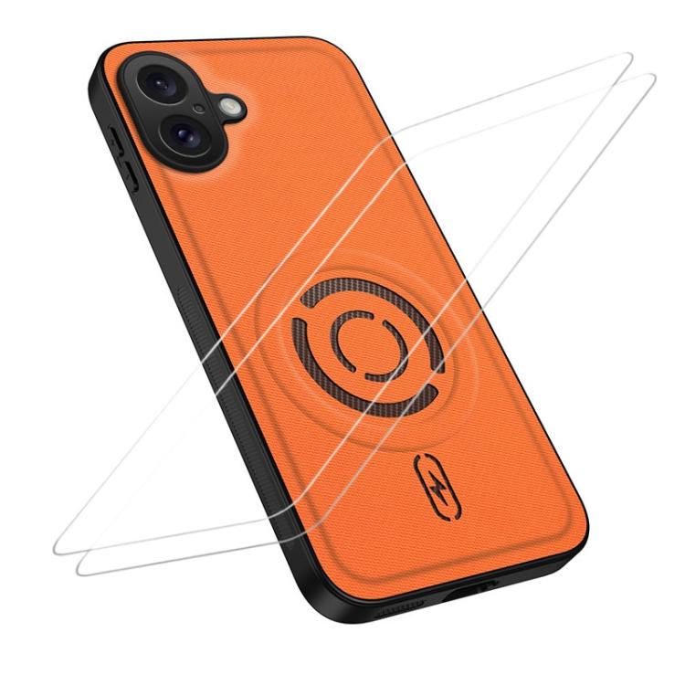 WANLONFENG Tech Custodia per telefono magnetica con texture in tessuto e 2 pellicole protettive per lo schermo incluse., For iPhone 17 Pro Max, For iPhone 17 Pro, For iPhone 17, For iPhone Air
