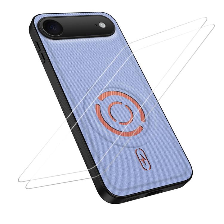 WANLONFENG Tech Custodia per telefono magnetica con texture in tessuto e 2 pellicole protettive per lo schermo incluse., For iPhone 17 Pro Max, For iPhone 17 Pro, For iPhone 17, For iPhone Air
