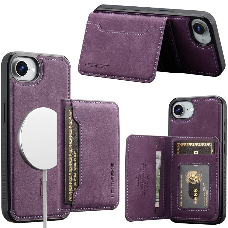 Custodia magnetica per telefono con porta carte RFID serie LC.IMEEKE L7., For iPhone Air, For iPhone 16 Pro Max, For iPhone 16 Pro, For iPhone 16 Plus