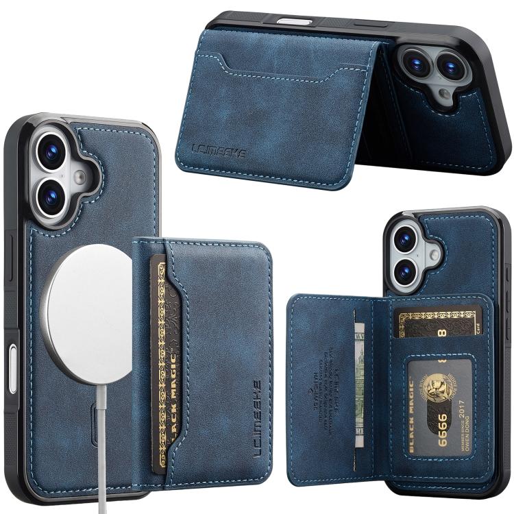 Custodia magnetica per telefono con porta carte RFID serie LC.IMEEKE L7., For iPhone Air, For iPhone 16 Pro Max, For iPhone 16 Pro, For iPhone 16 Plus