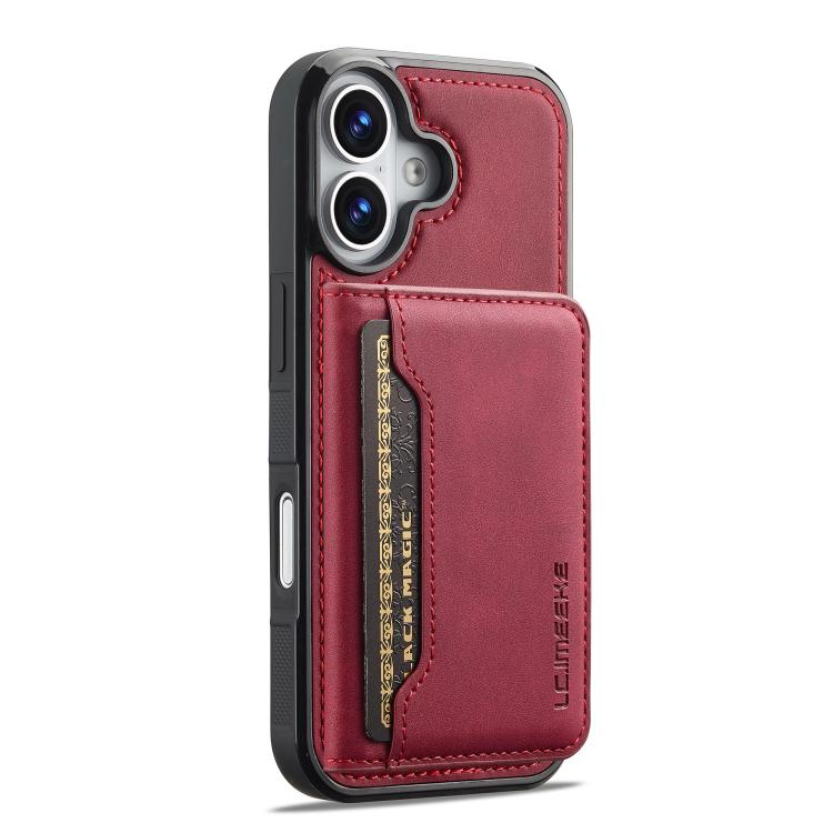 Custodia magnetica per telefono con porta carte RFID serie LC.IMEEKE L7., For iPhone 16, For iPhone 15 Pro Max, For iPhone 15 Pro, For iPhone 15 Plus / 14 Plus
