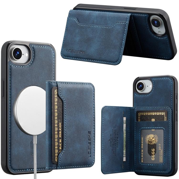 Custodia magnetica per telefono con porta carte RFID serie LC.IMEEKE L7., For iPhone 17e / 16e, For iPhone 17 Pro Max, For iPhone 17 Pro, For iPhone 17