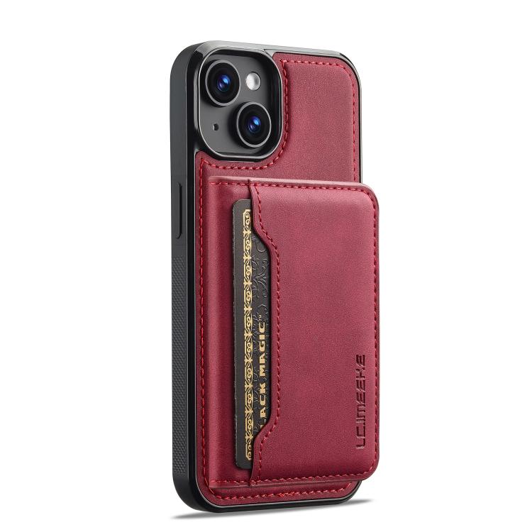 Custodia magnetica per telefono con porta carte RFID serie LC.IMEEKE L7., For iPhone 15, For iPhone 14 / 13, For iPhone 14 Pro, For iPhone 14 Pro Max