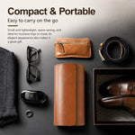 Custodia portatile in pelle vintage per orologi, Two Slots, Three Slots