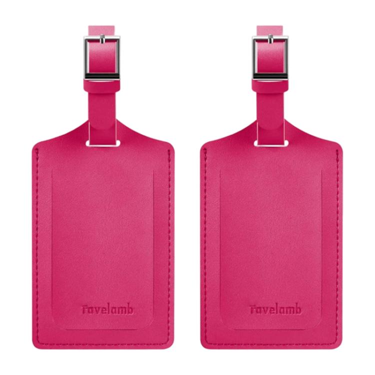 1 paio di etichette per bagagli vintage in similpelle