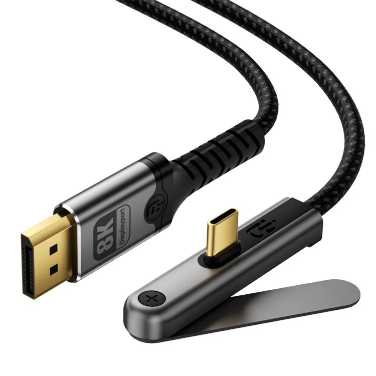 Cavo video DOONJIEY DJMS08 da Type-C a DisplayPort 1.4 Ultra HD 8K 60Hz con supporto per telefono., DJMS08