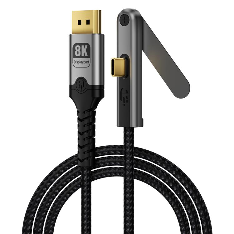 Cavo video DOONJIEY DJMS08 da Type-C a DisplayPort 1.4 Ultra HD 8K 60Hz con supporto per telefono., DJMS08