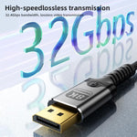 Cavo video DOONJIEY DJMS08 da Type-C a DisplayPort 1.4 Ultra HD 8K 60Hz con supporto per telefono., DJMS08