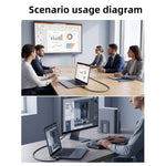 Cavo video DOONJIEY DJMS08 da Type-C a DisplayPort 1.4 Ultra HD 8K 60Hz con supporto per telefono., DJMS08